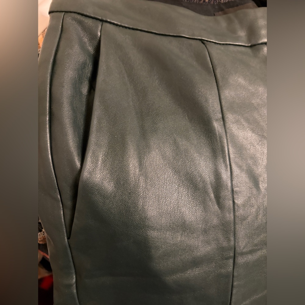 High Waist Faux Leather Pants - Ann Taylor size 2 - Picture 4 of 6